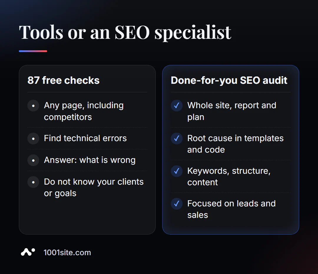 Strumenti SEO gratuiti e specialisti SEO: cosa fanno?