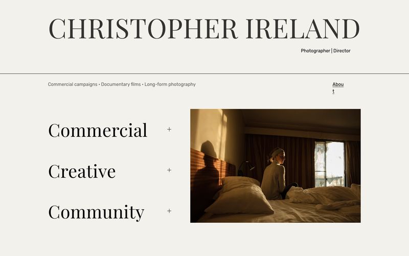 CHRISTOPHER IRELAND CREATIVE — estilo honetako gune baten aurrebista