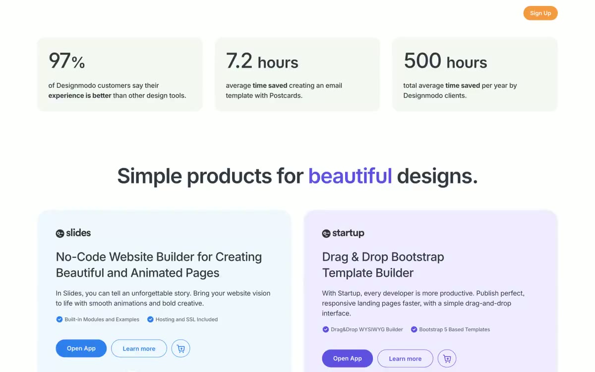 Designmodo — ఈ శైలిలో ఒక సైట్ యొక్క ప్రివ్యూ