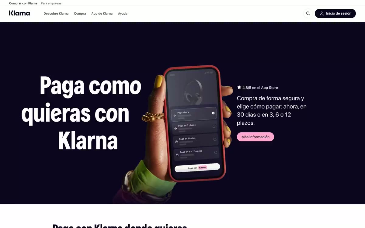 Klarna ES — estilo honetako gune baten aurrebista