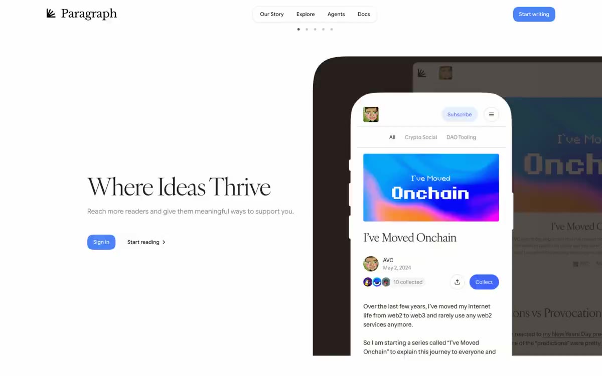 Paragraph — eine Vorschau einer Website in diesem Stil