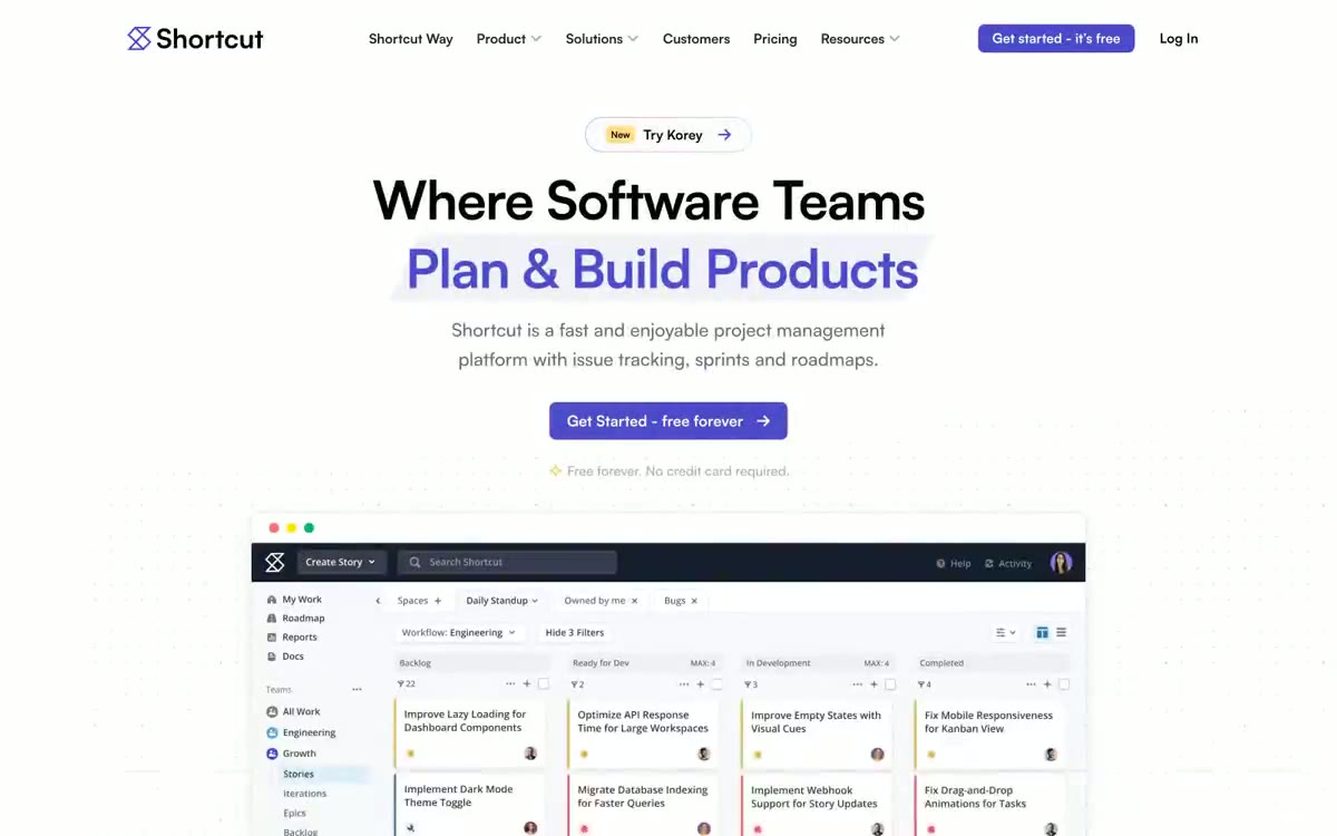 Shortcut — преглед сајта у овом стилу