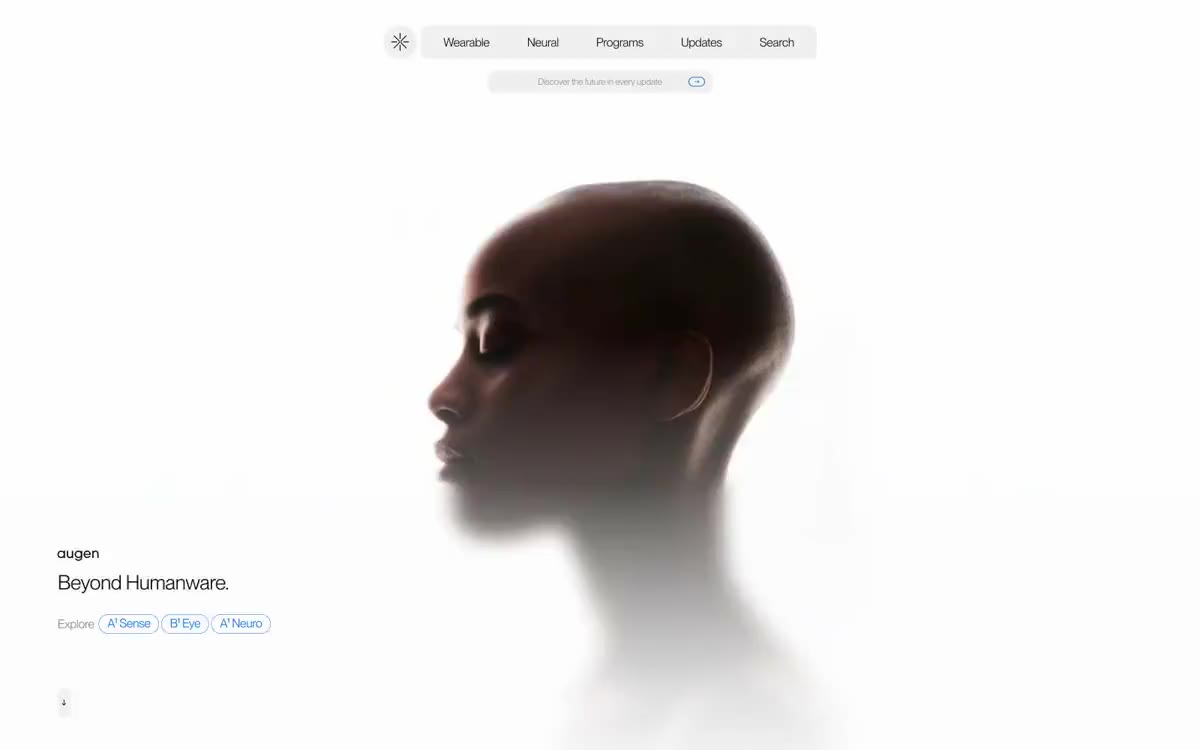 Augen Pro — eine Vorschau einer Website in diesem Stil