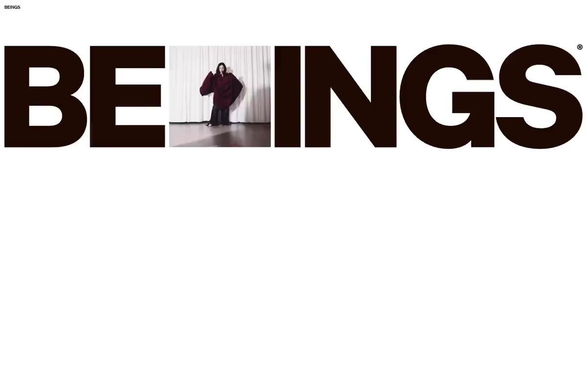 Beings — Портретная галерея на тёплой бумаге. Создана с использованием монументального шрифта, крупноплановых…