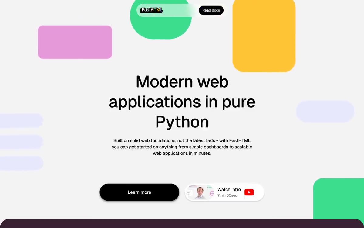 fastht.ml — eine Vorschau einer Website in diesem Stil