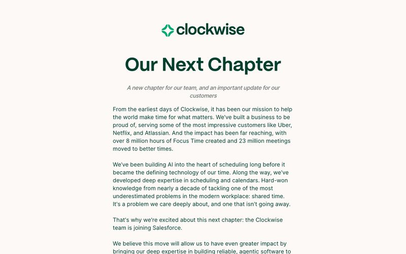 Getclockwise — eine Vorschau einer Website in diesem Stil