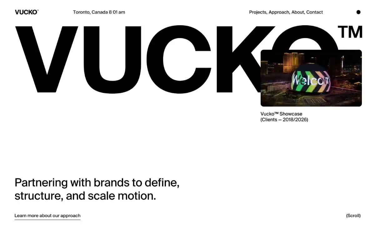 Vucko — هن انداز ۾ سائيٽ جو هڪ ڏيک