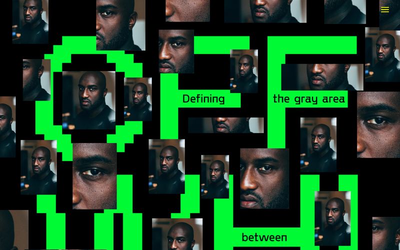 OFF WHITE — eine Vorschau einer Website in diesem Stil
