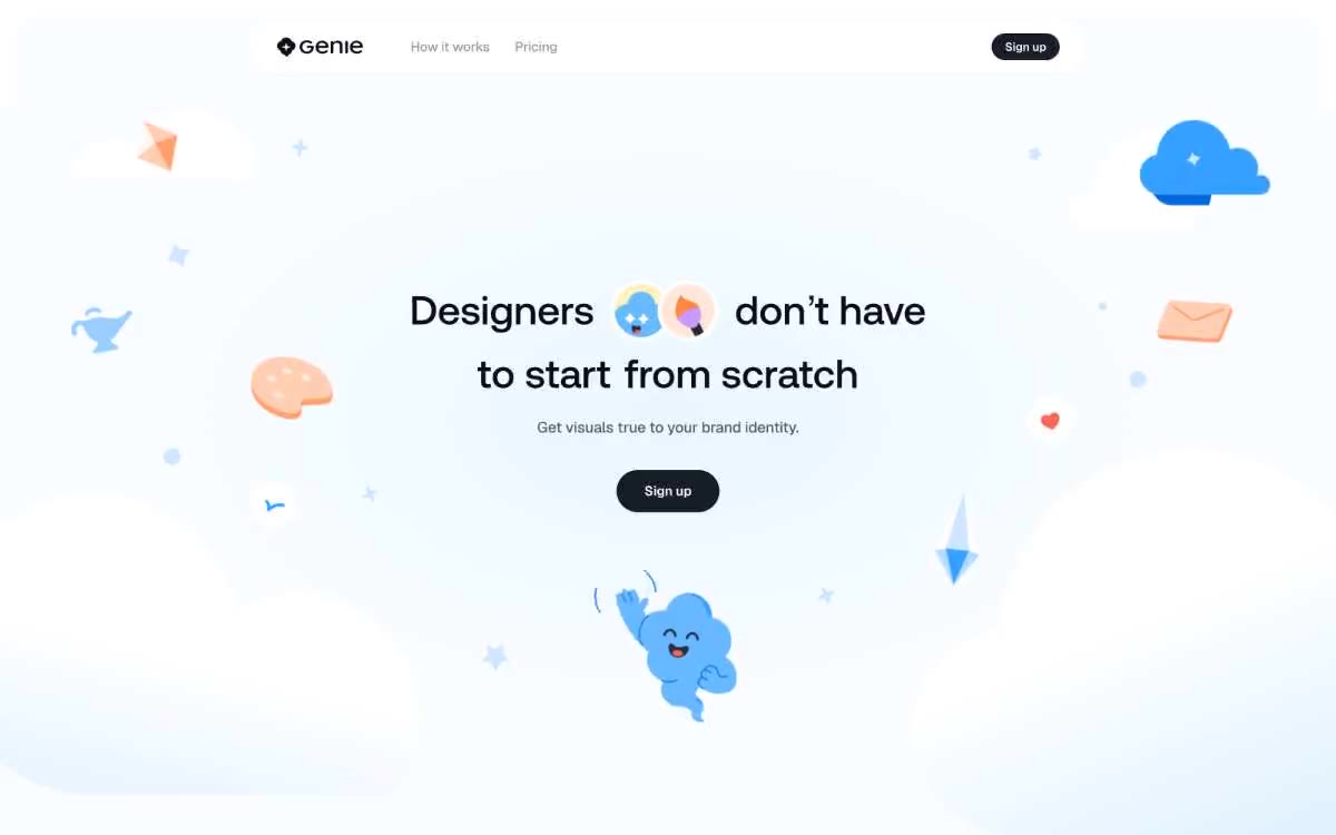 Geniestudio — eine Vorschau einer Website in diesem Stil