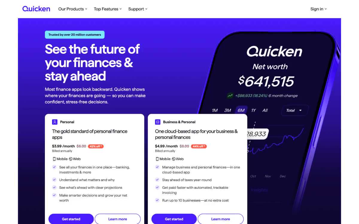 Quicken — estilo honetako gune baten aurrebista