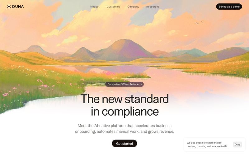 Duna — eine Vorschau einer Website in diesem Stil