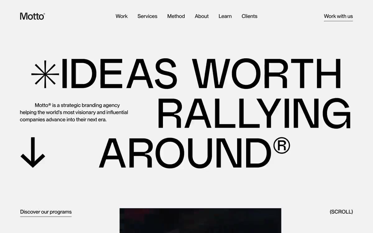 Motto — eine Vorschau einer Website in diesem Stil