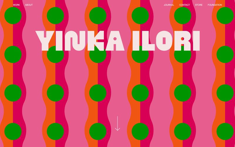 Yinka Ilori Studio — eine Vorschau einer Website in diesem Stil