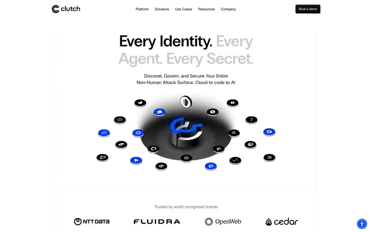 Clutch Security — eine Vorschau einer Website in diesem Stil