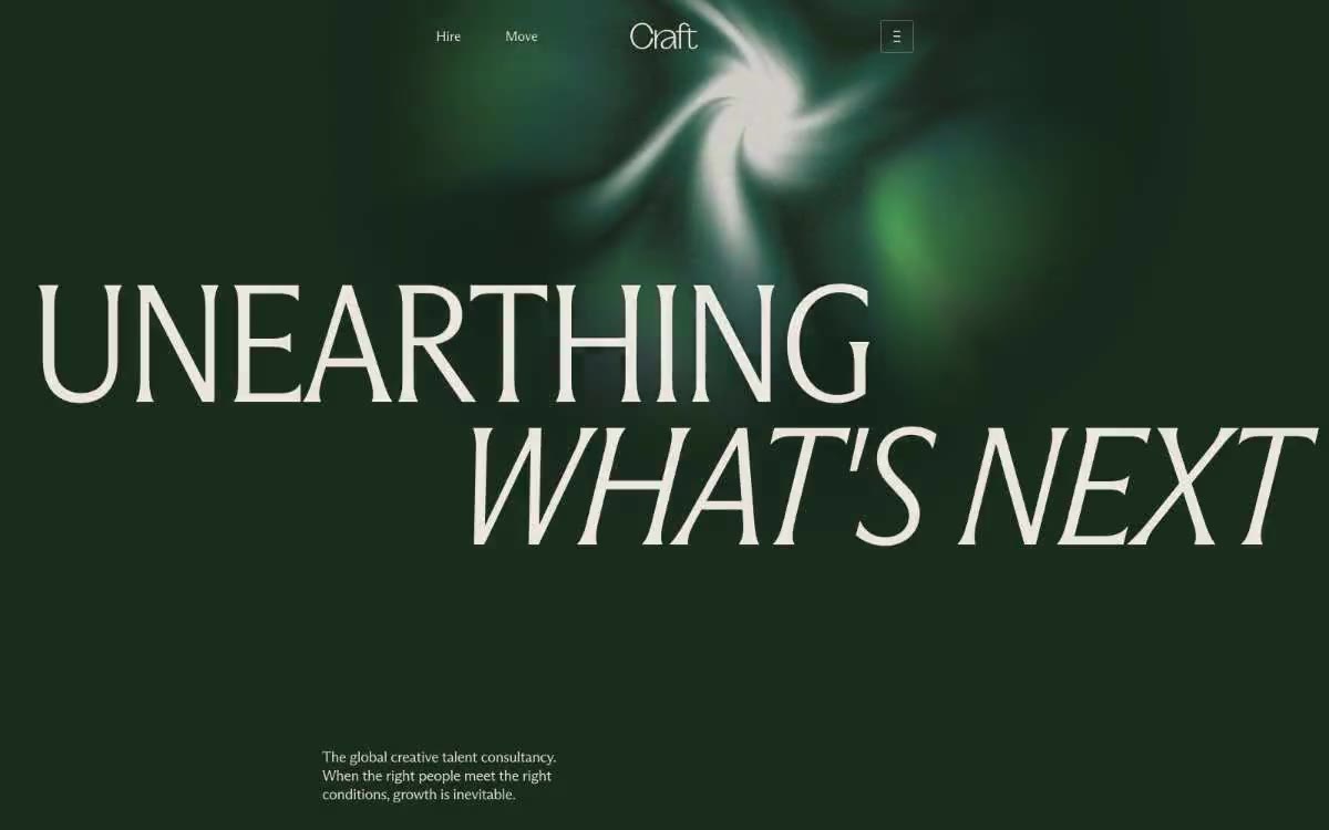 Craft — eine Vorschau einer Website in diesem Stil