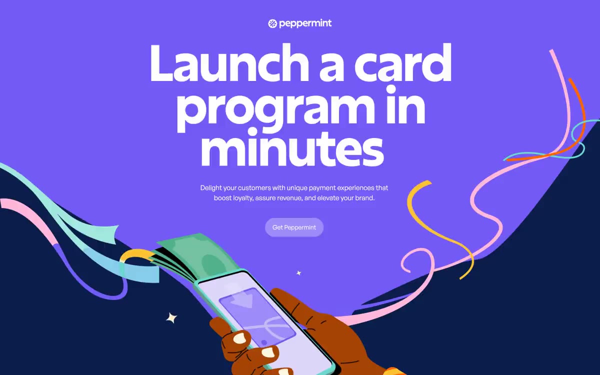 Peppermint — eine Vorschau einer Website in diesem Stil