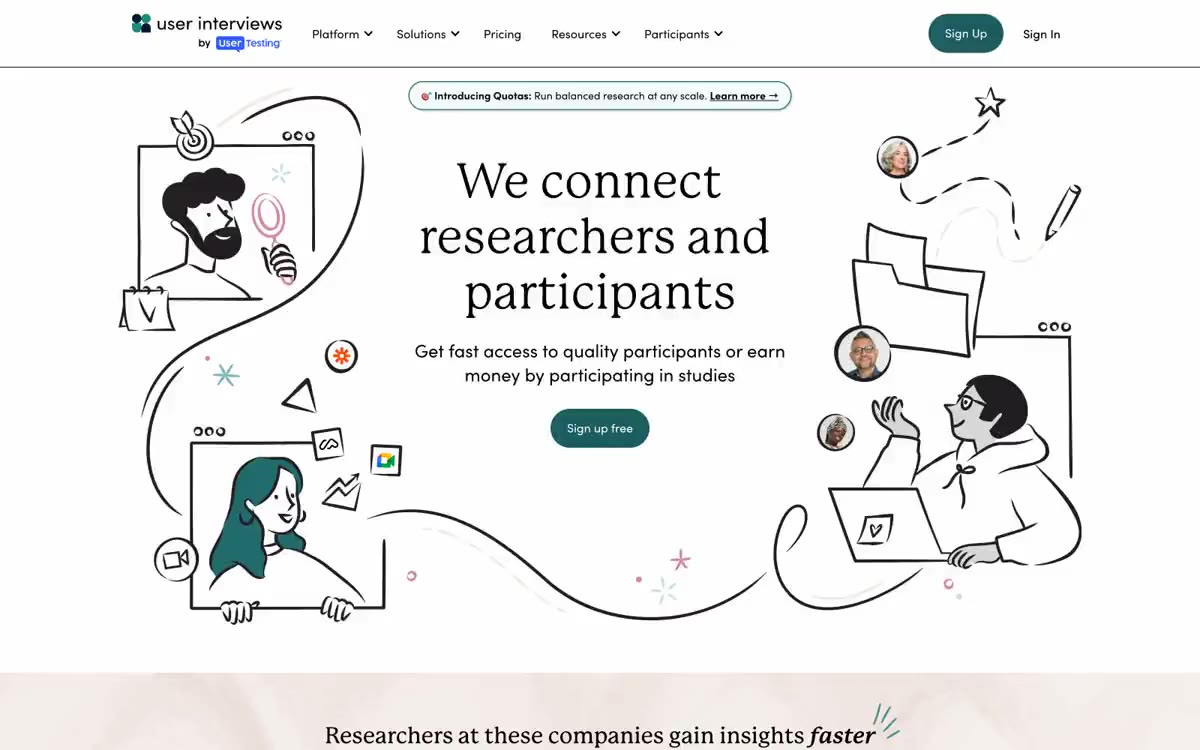 User Interviews — estilo honetako gune baten aurrebista