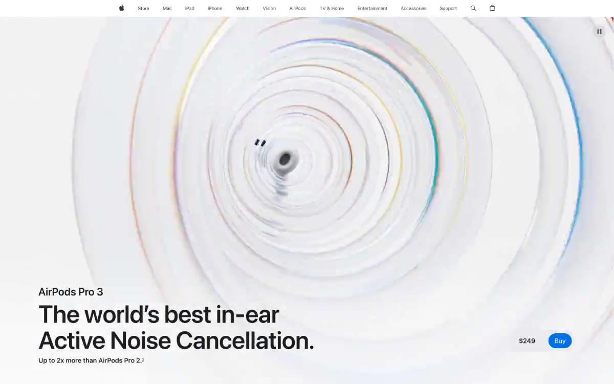 Apple (España) — eine Vorschau einer Website in diesem Stil