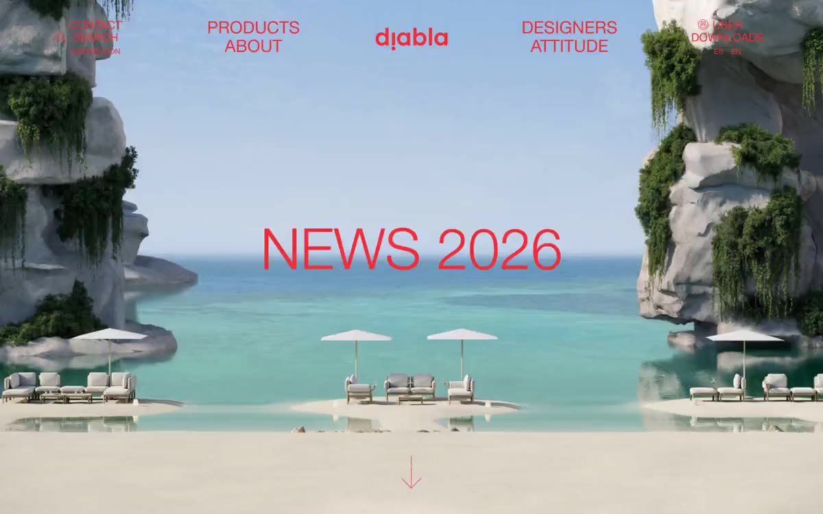 Diabla — eine Vorschau einer Website in diesem Stil