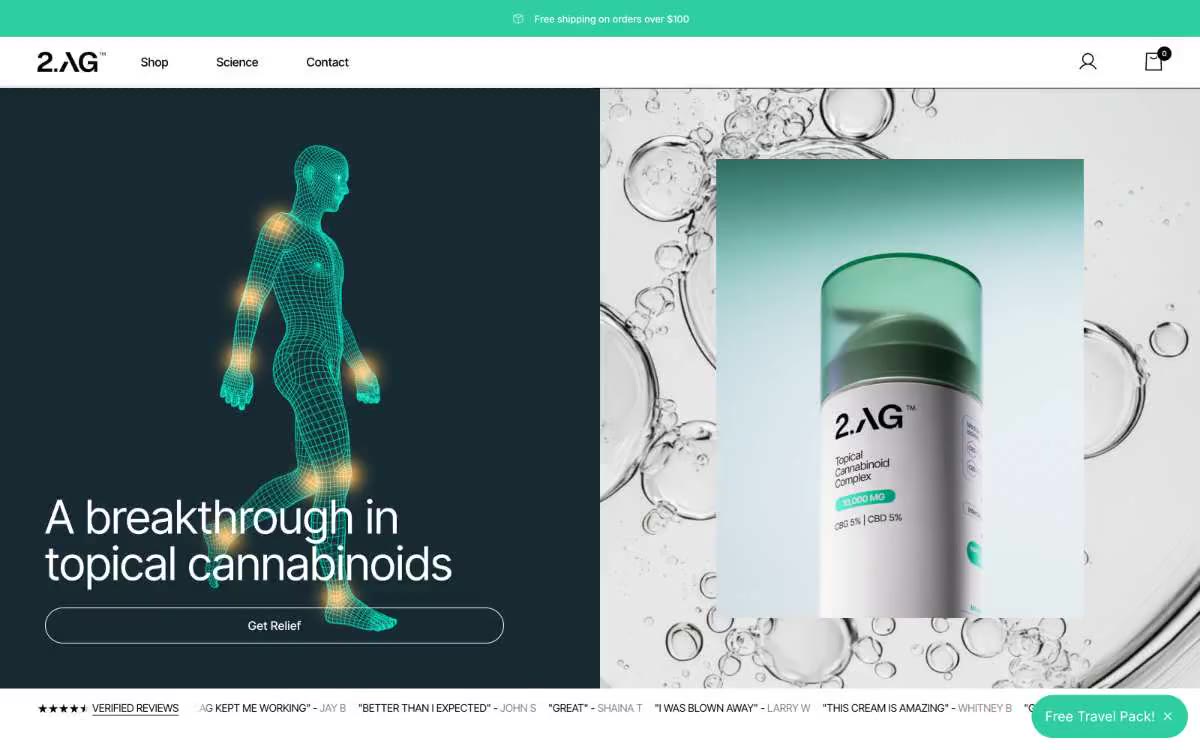 2.AG — eine Vorschau einer Website in diesem Stil