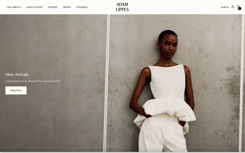 Adam Lippes — eine Vorschau einer Website in diesem Stil