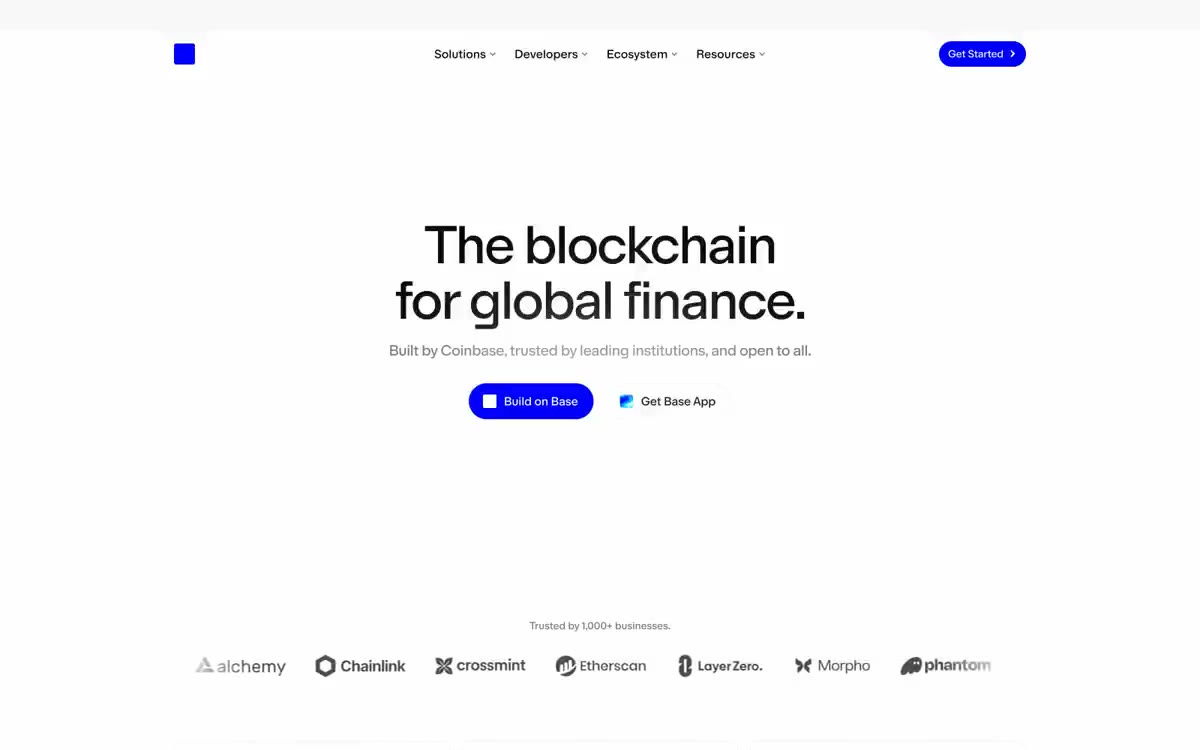 Base — eine Vorschau einer Website in diesem Stil