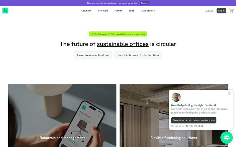 Relieve Furniture — eine Vorschau einer Website in diesem Stil