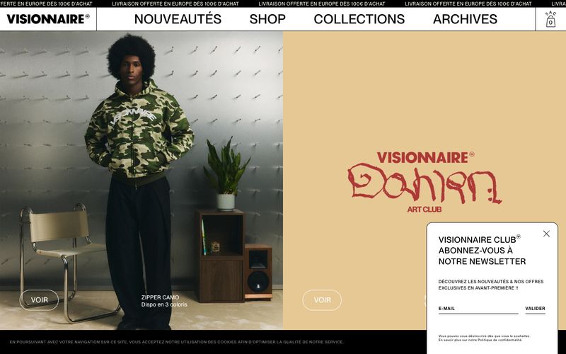 VISIONNAIRE — estilo honetako gune baten aurrebista