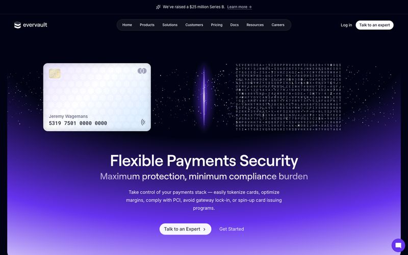 Evervault — преглед сајта у овом стилу