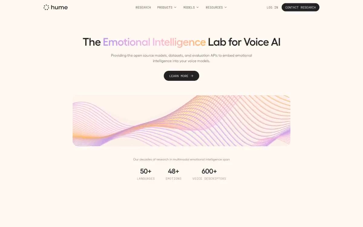Hume AI — estilo honetako gune baten aurrebista