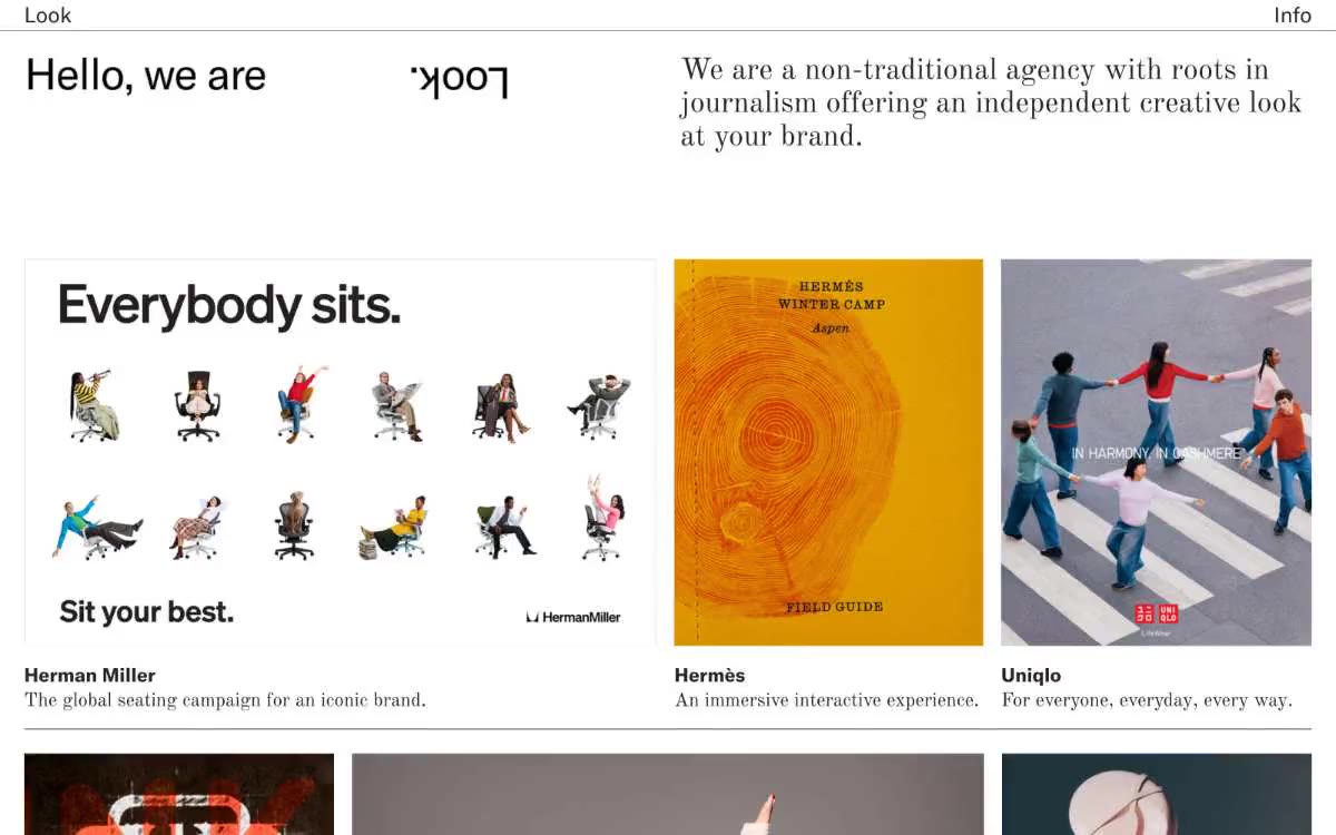 Look inc — eine Vorschau einer Website in diesem Stil
