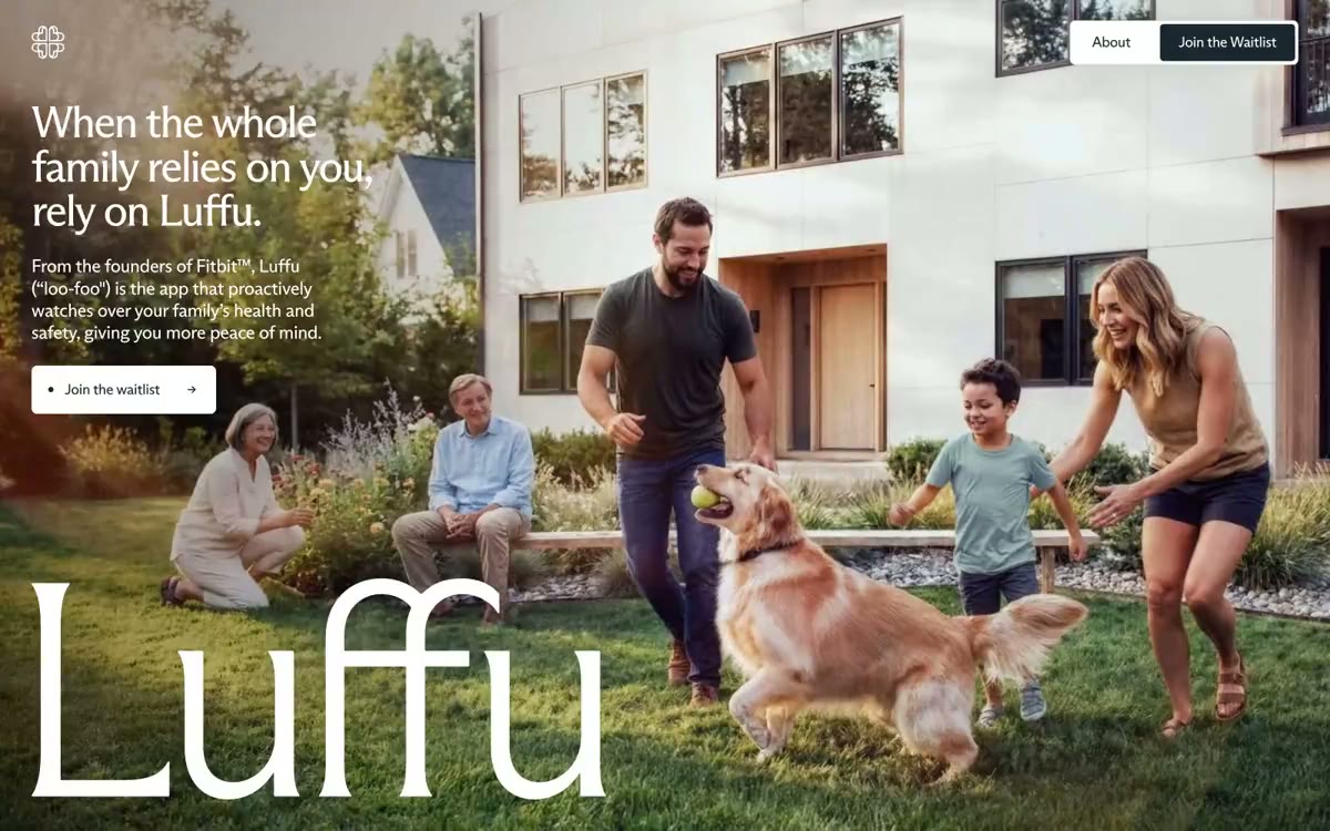 Luffu - папярэдні прагляд сайта ў гэтым стылі