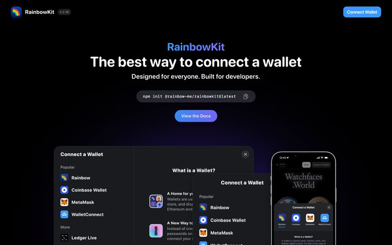 RainbowKit — اس انداز میں سائٹ کا پیش نظارہ