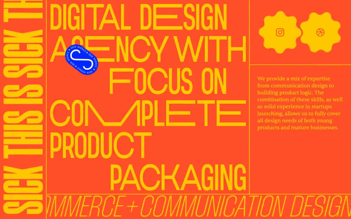 SICK AGENCY — estilo honetako gune baten aurrebista