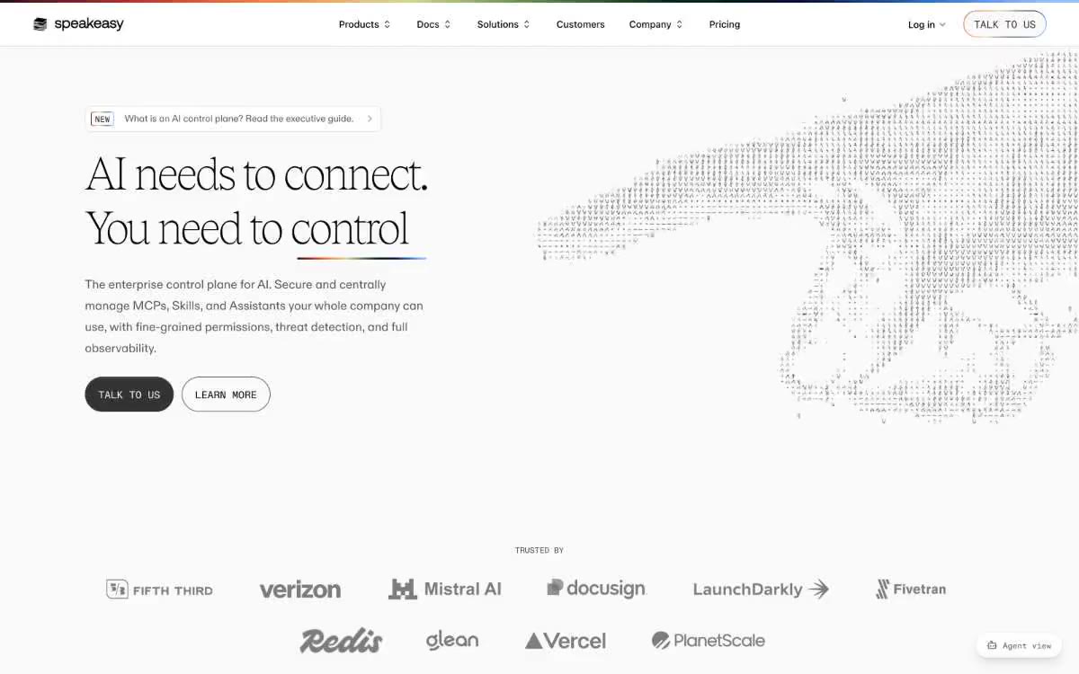 Speakeasy — eine Vorschau einer Website in diesem Stil