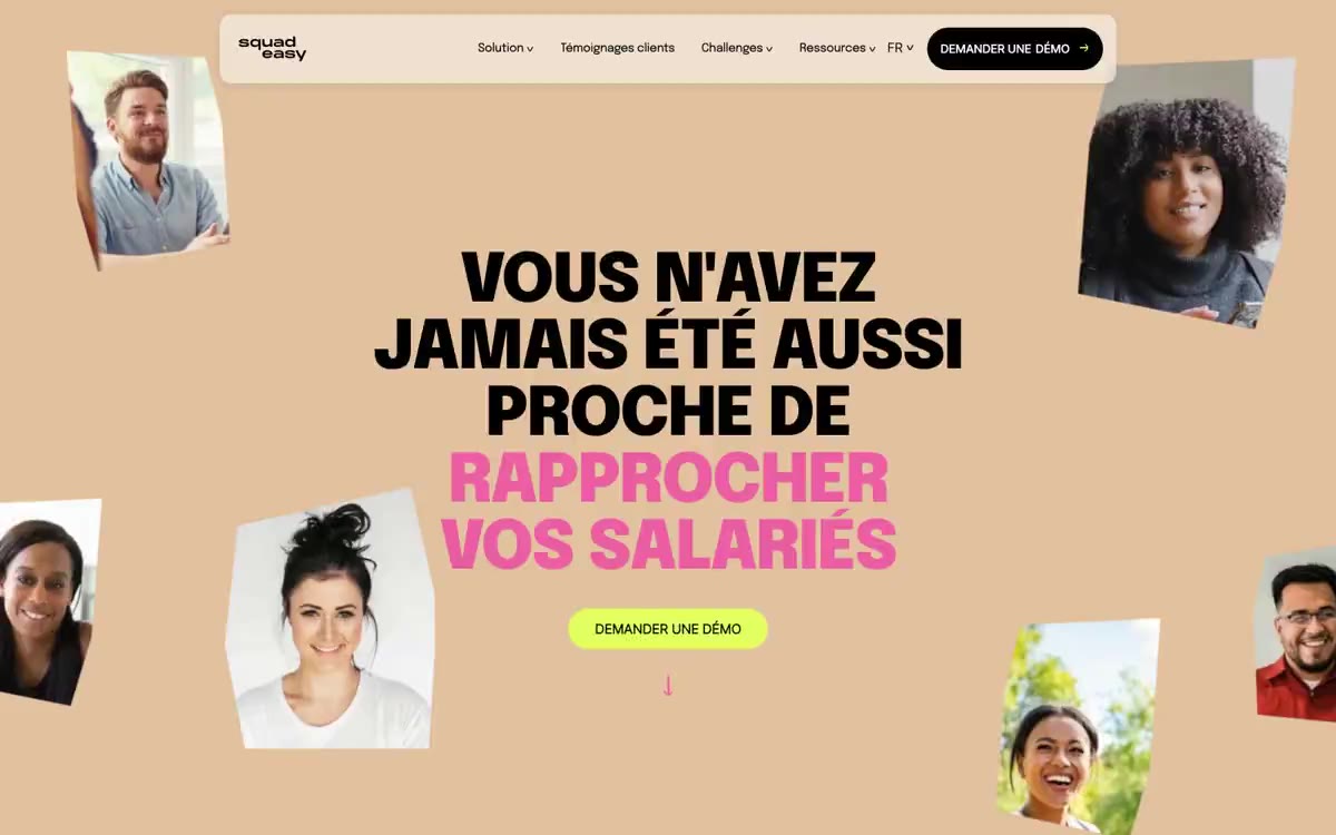 SquadEasy — eine Vorschau einer Website in diesem Stil
