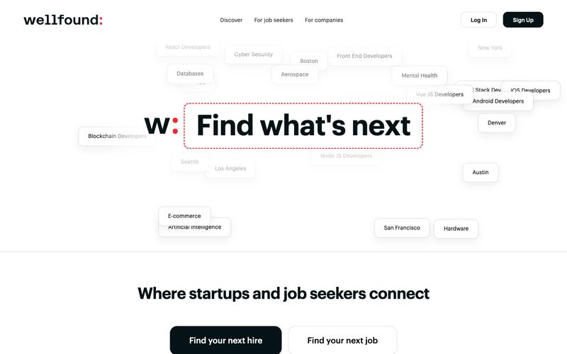 Wellfound — estilo honetako gune baten aurrebista