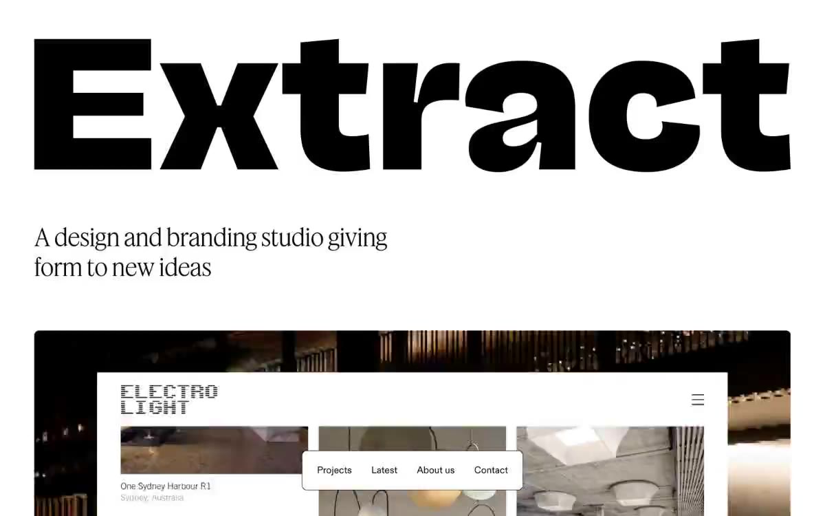 Extract — sawangan situs dina gaya ieu