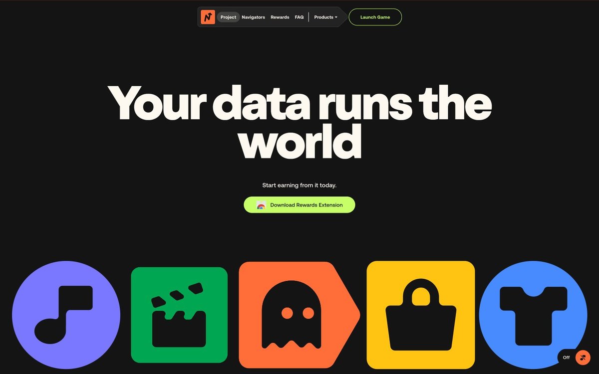 Navigate — eine Vorschau einer Website in diesem Stil