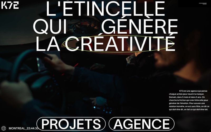 Agence K72 — estilo honetako gune baten aurrebista