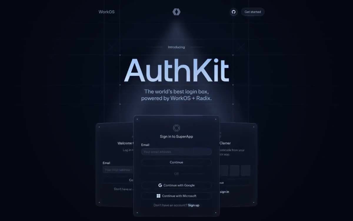 Authkit — estilo honetako gune baten aurrebista