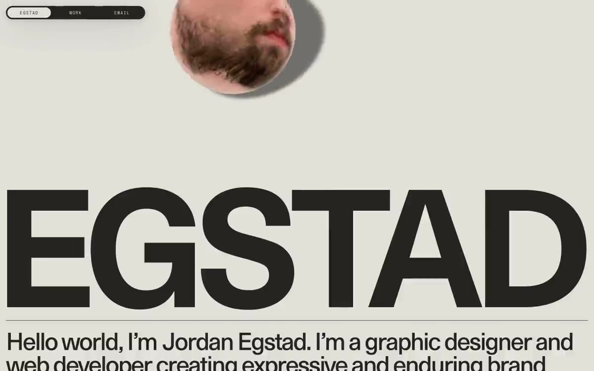Egstad — eine Vorschau einer Website in diesem Stil