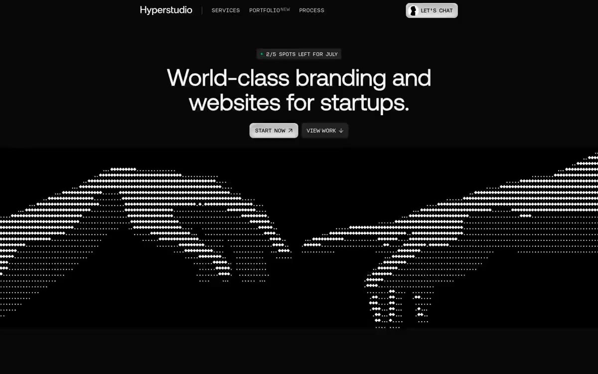 Hyperstudio — eine Vorschau einer Website in diesem Stil