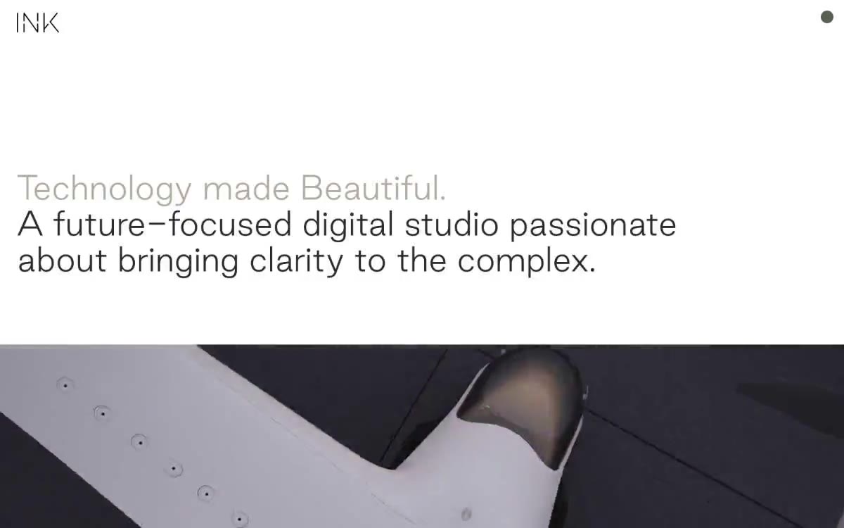 INK — eine Vorschau einer Website in diesem Stil