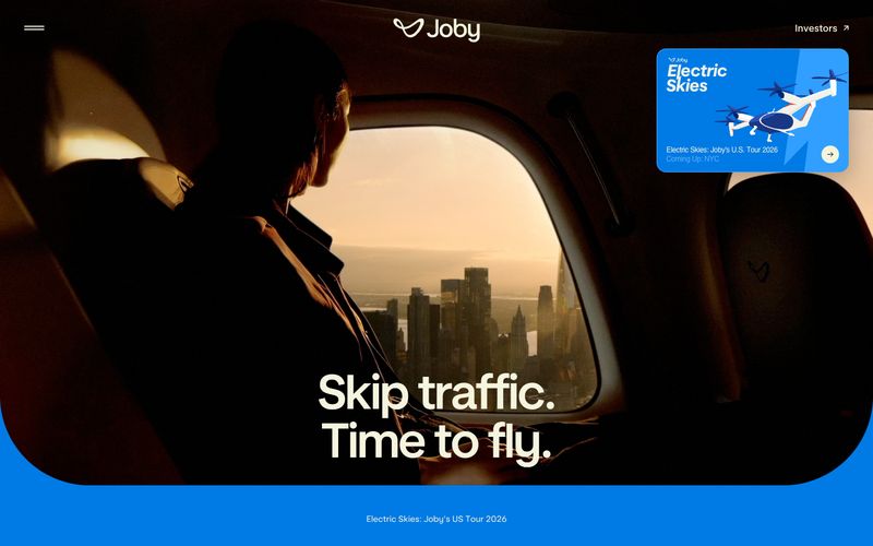 Joby Aviation — eine Vorschau einer Website in diesem Stil