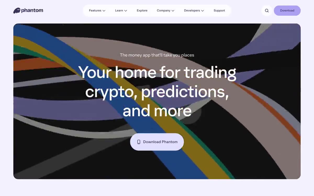 Phantom — eine Vorschau einer Website in diesem Stil
