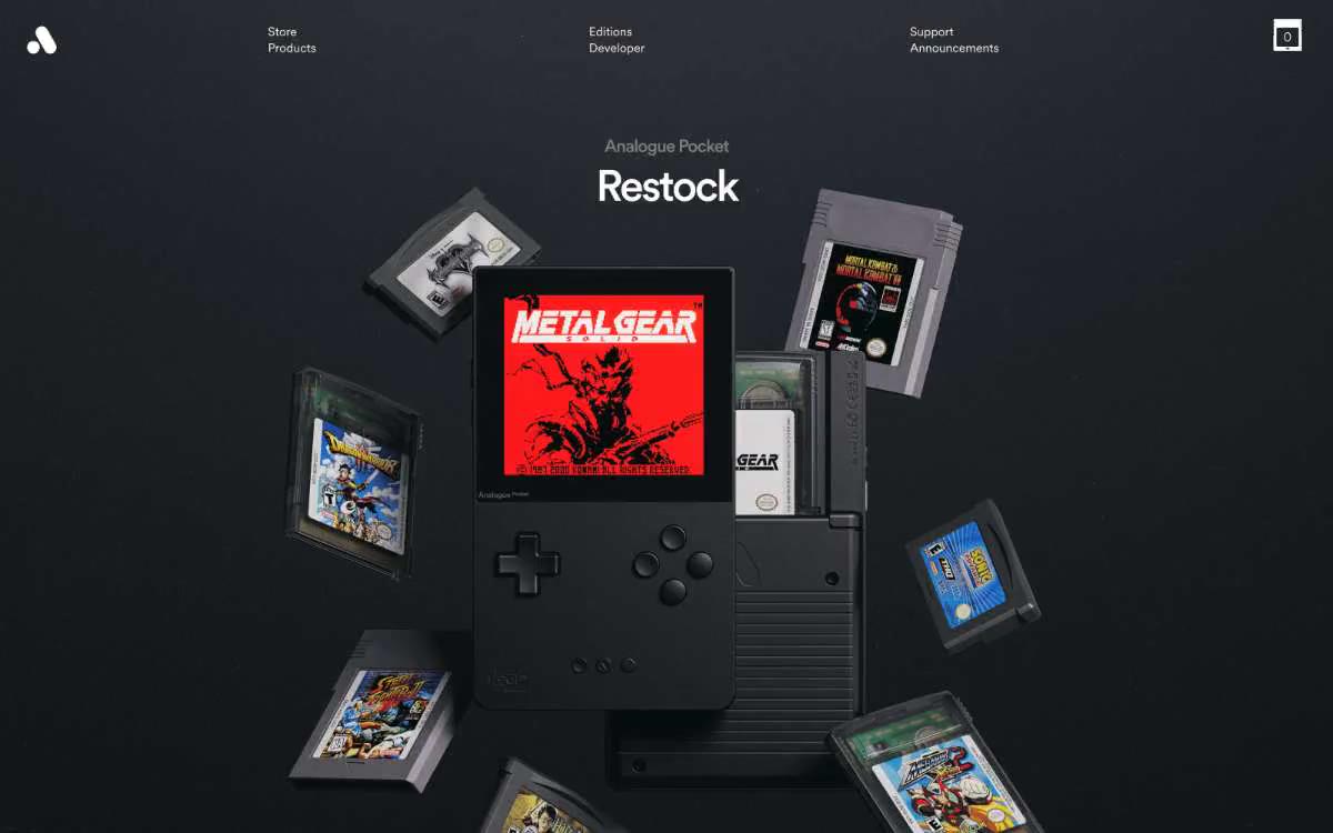 Analogue — eine Vorschau einer Website in diesem Stil