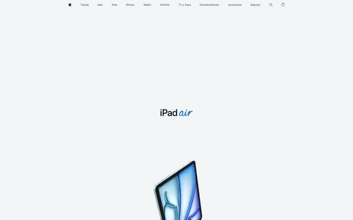Apple (España) — eine Vorschau einer Website in diesem Stil
