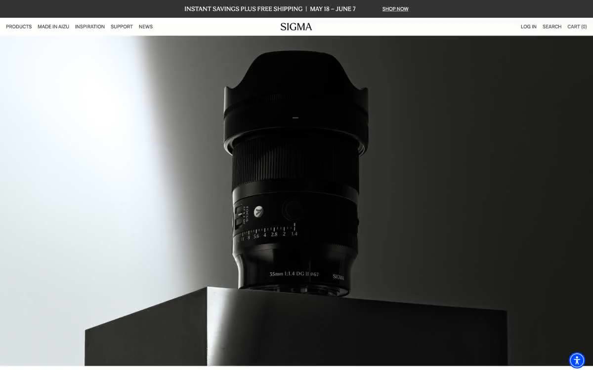 Sigmaphoto — eine Vorschau einer Website in diesem Stil