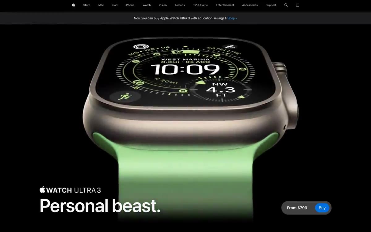 Apple (España) – svetainės peržiūra šiuo stiliumi
